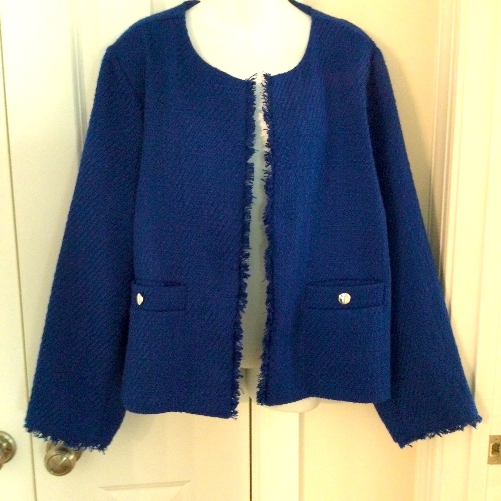 Cato Classic Professional 22W 24W Women’s Navy Blue Jacket